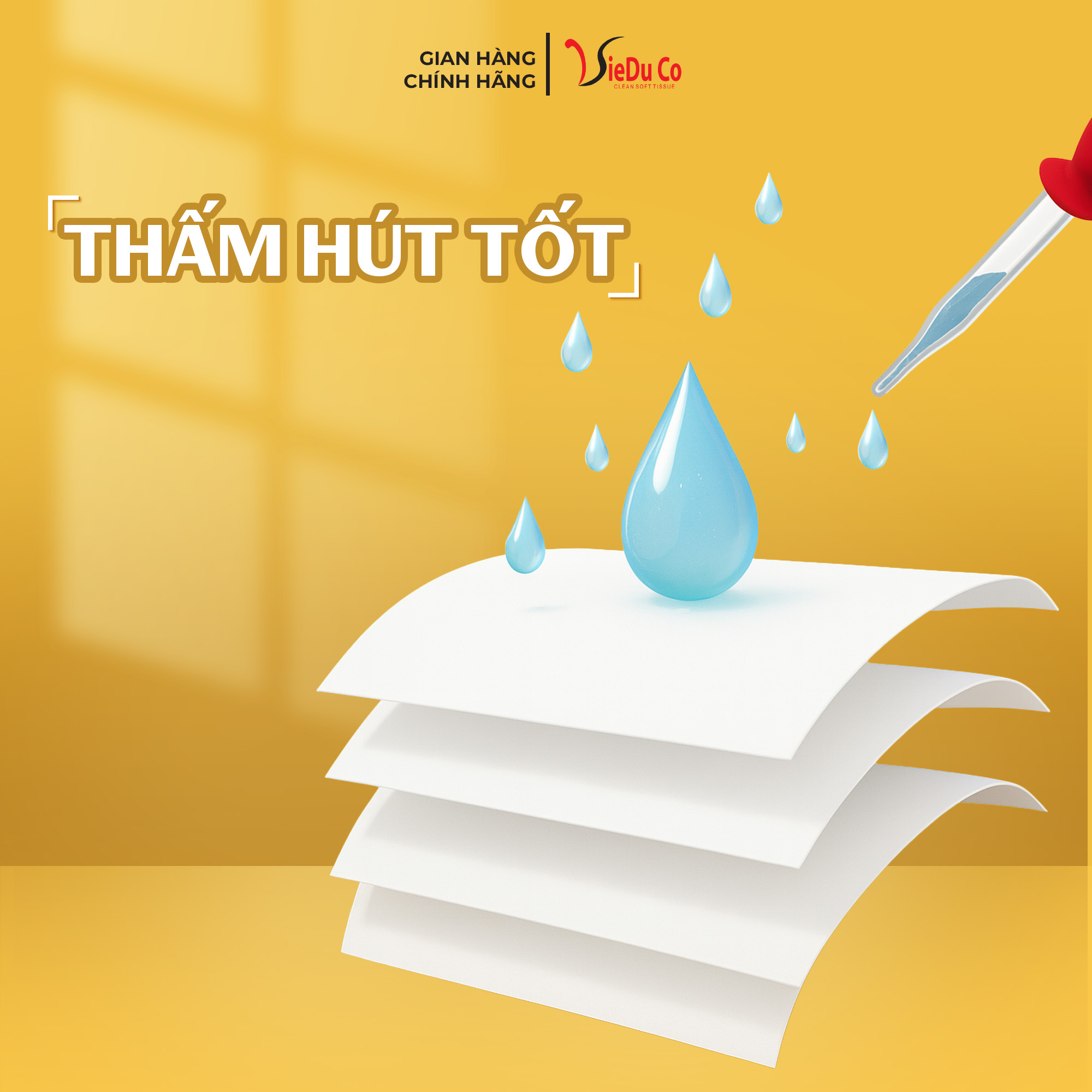Khăn giấy rút đa năng 4 lớp Vieduco phiên bản to