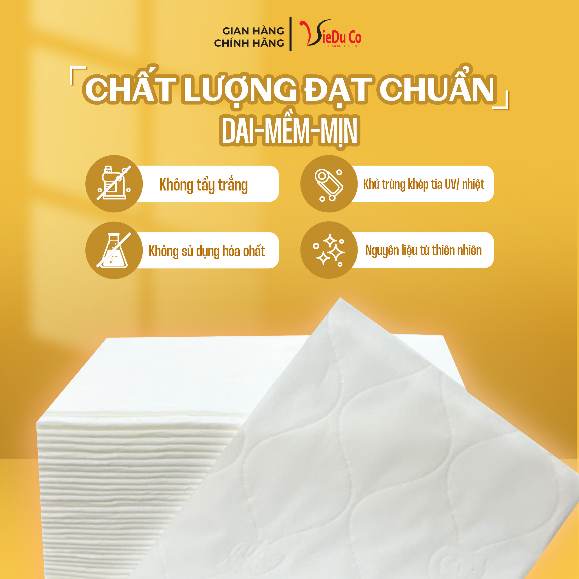 Khăn giấy rút đa năng 4 lớp Vieduco phiên bản to