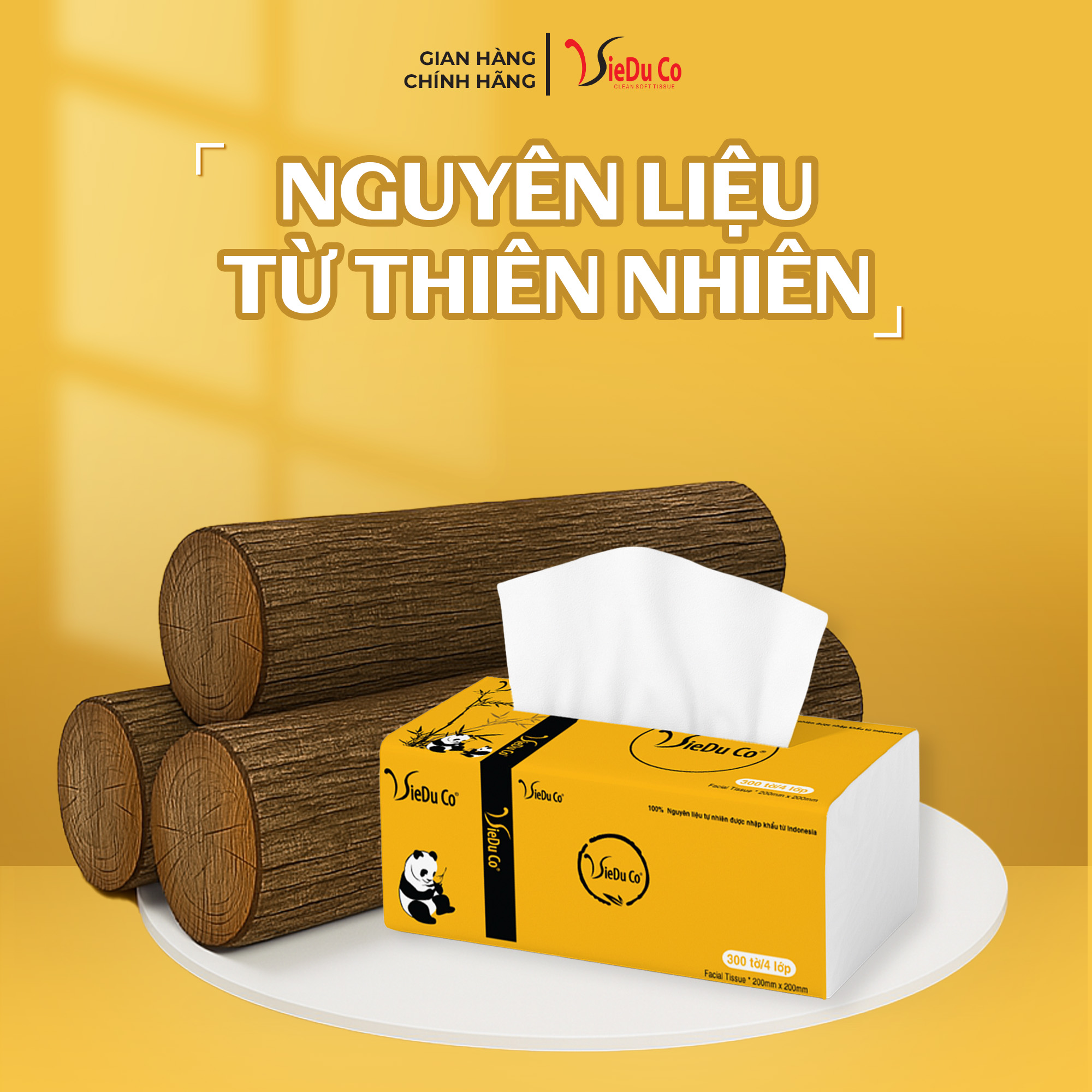 Khăn giấy rút đa năng 4 lớp Vieduco phiên bản to