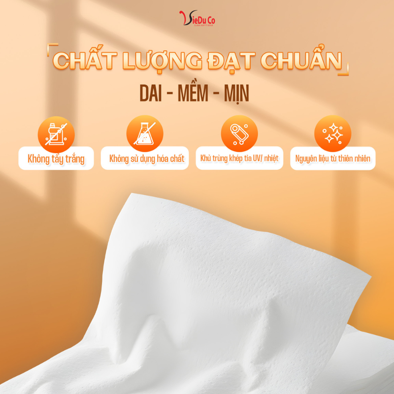 Khăn giấy rút treo tường Vieduco phiên màu cam