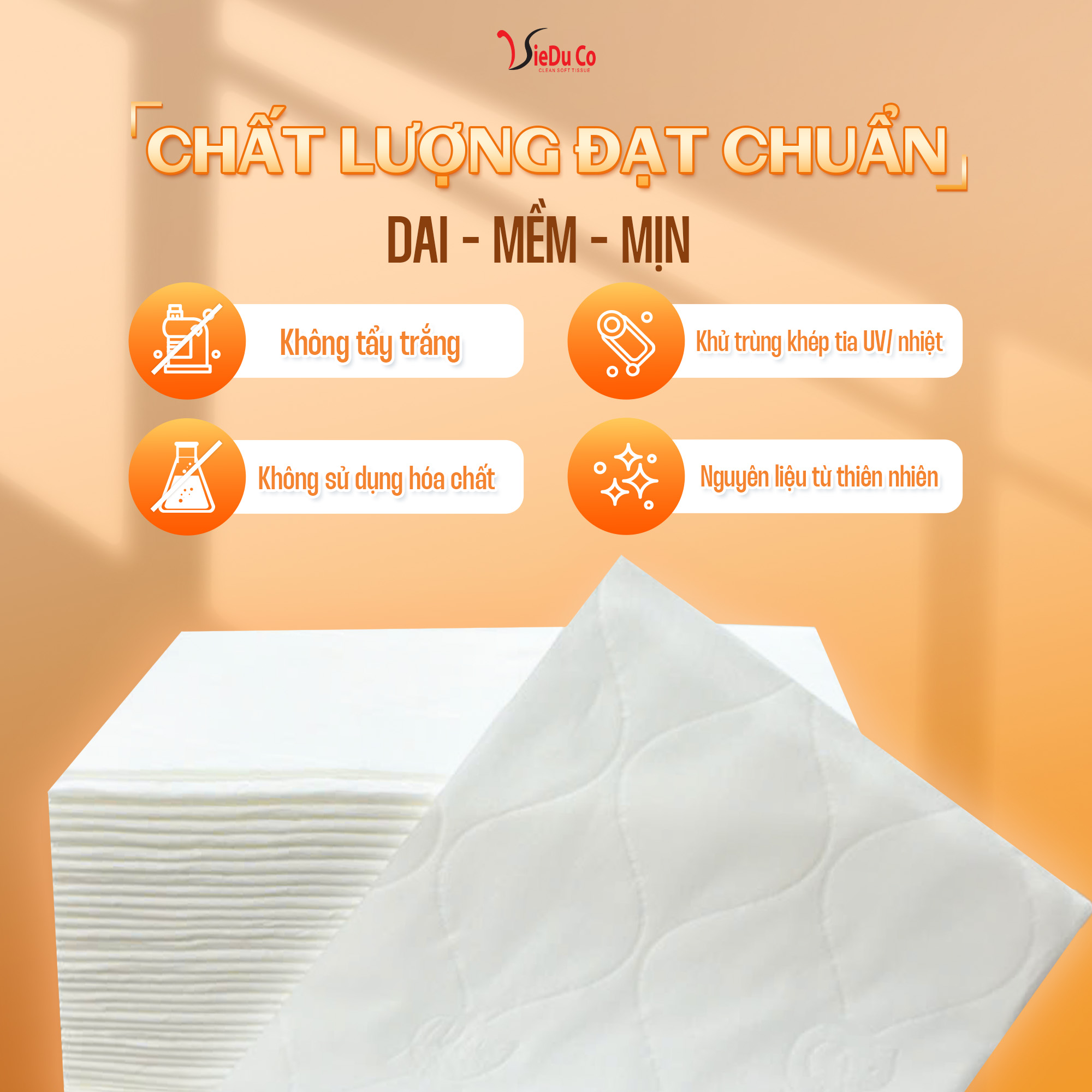 Khăn giấy rút gói lớn Vieduco