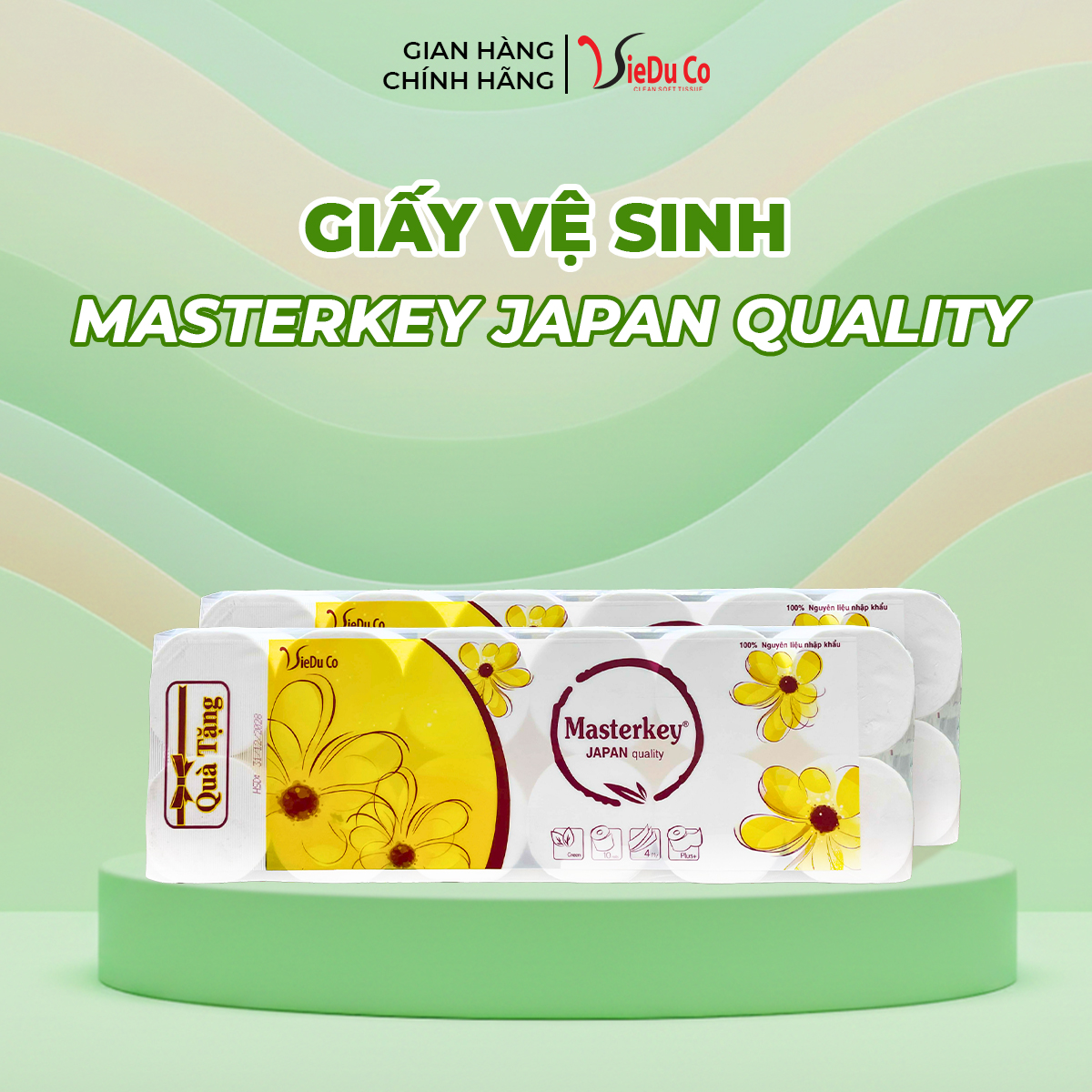 Giấy vệ sinh Masterkey Japan Quality - giấy Việt Đức