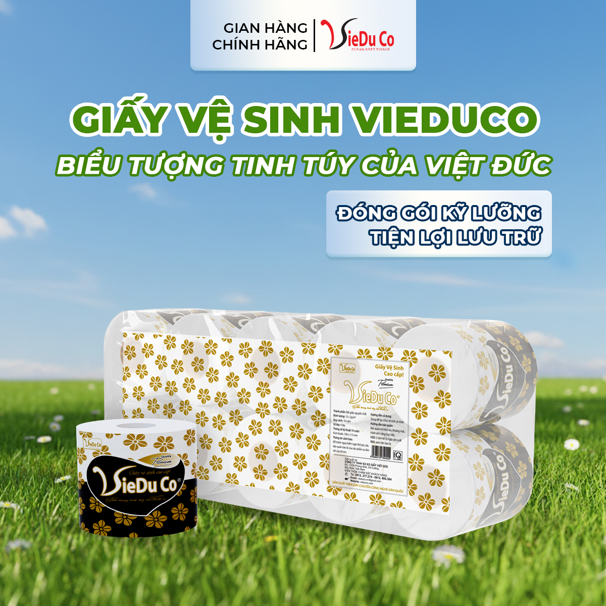 Giấy vệ sinh Vieduco - Biểu tượng tinh túy của giấy Việt Đức